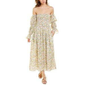 Ash & Eden Womens  Saira Midi Dress, Pink